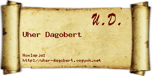 Uher Dagobert névjegykártya
